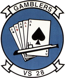 The image shows a blue and white logo with the words "Gamblers vs 28" written on it, along with a...