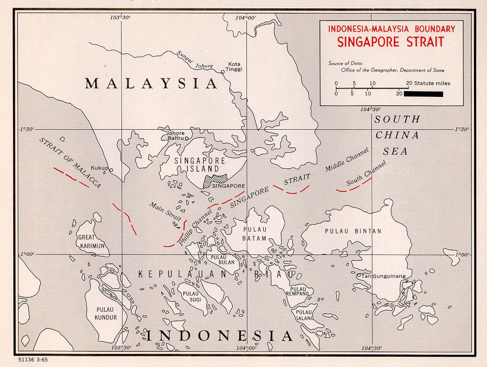The image shows a poster with a map of Singapore and Malaysia, with text and numbers indicating the...