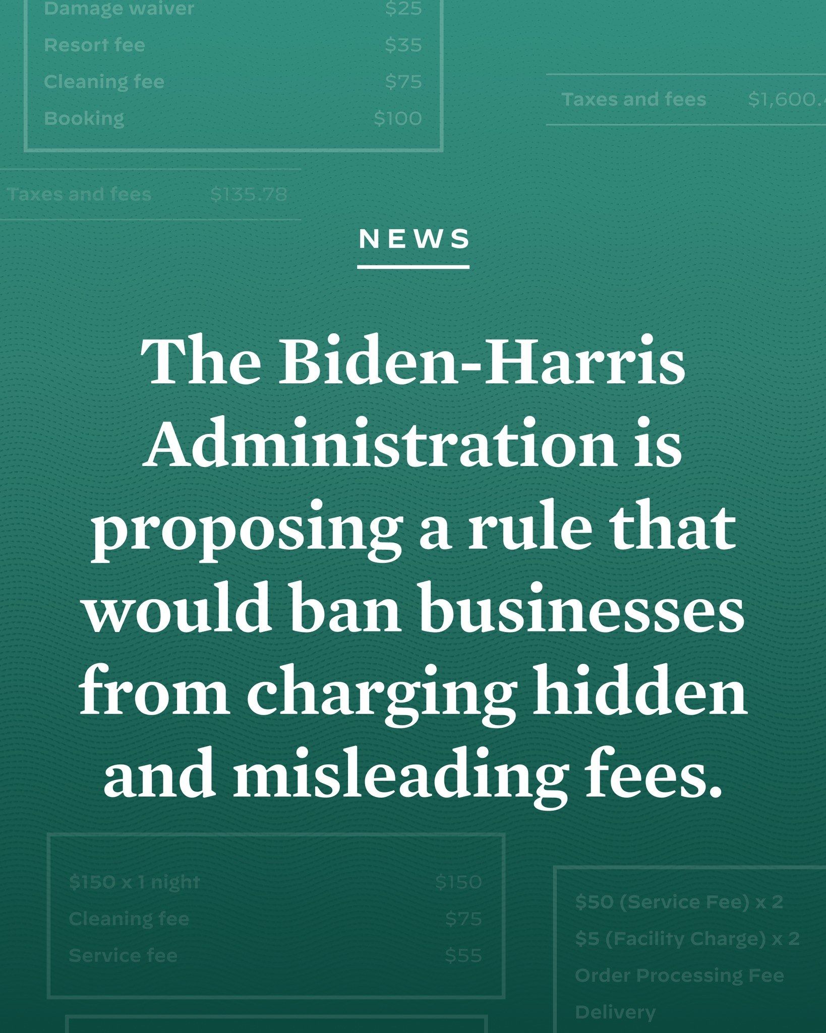 The image shows a poster with the text "The Biden-Harris Administration is Proposing a Rule That...