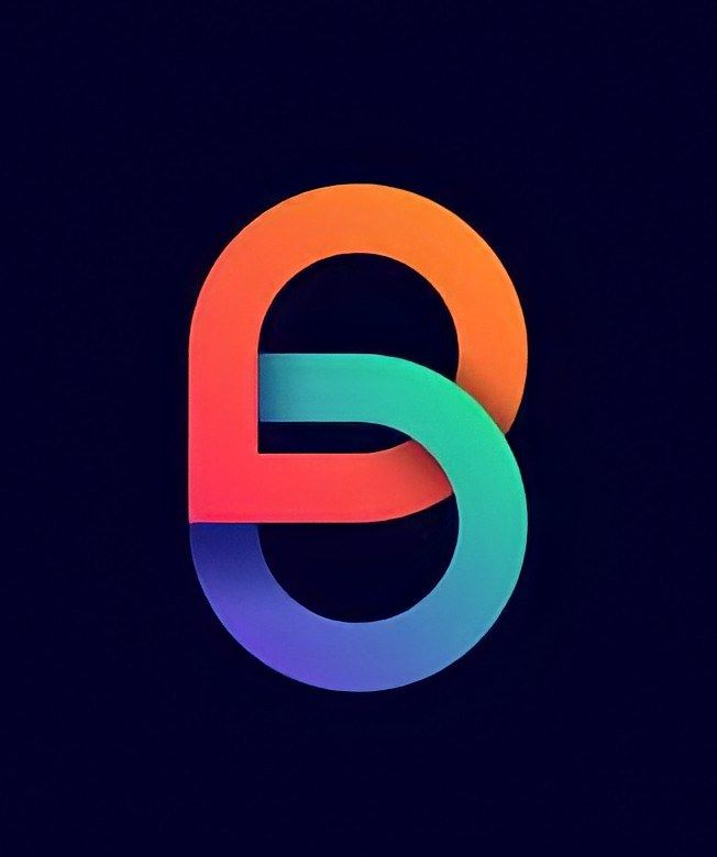 The image shows a colorful letter 'B' on a dark blue background, which is the logo for the Google...