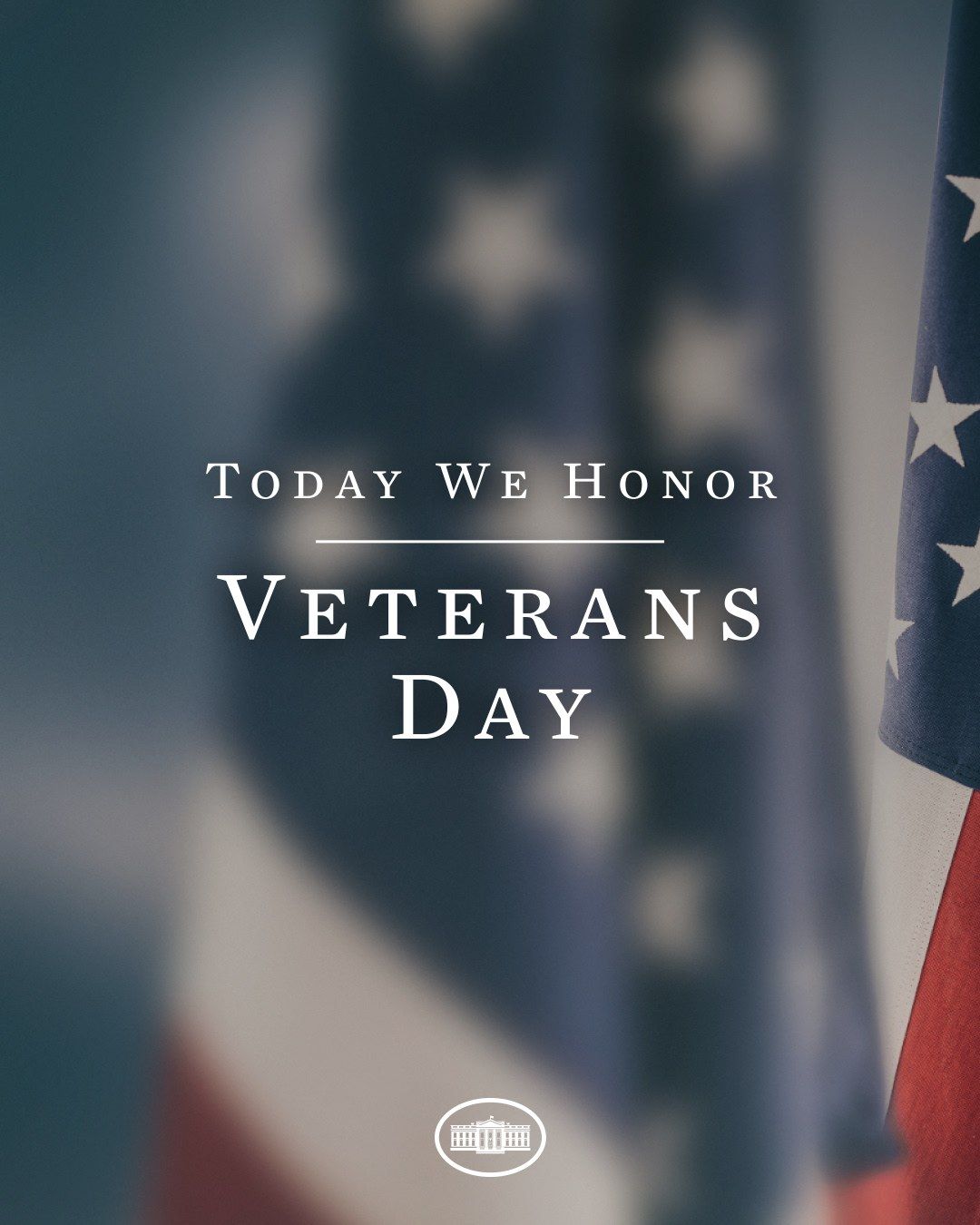 The image shows a poster with the words "Today We Honor Veterans Day" written on it, accompanied by...