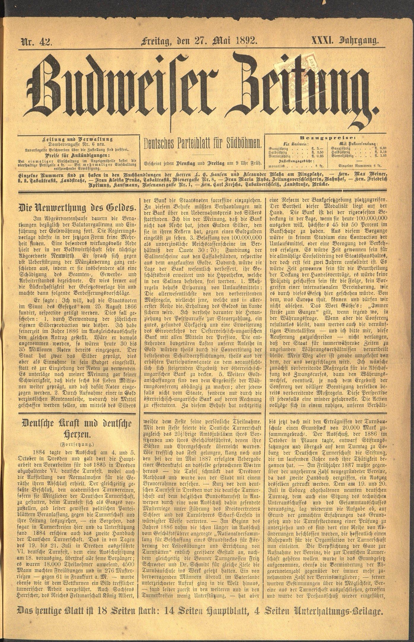 The image shows an old newspaper with the words "Budweiser Betting" written on it against a black...