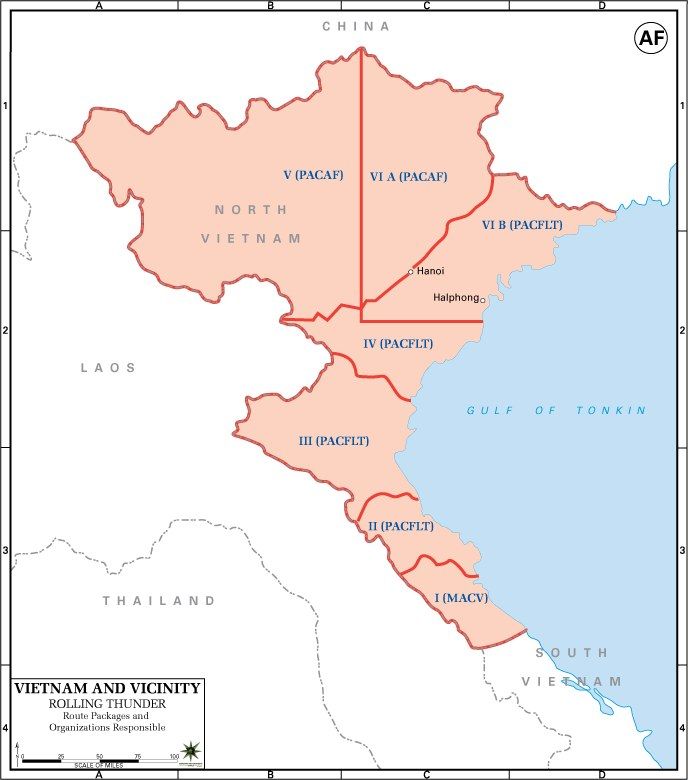 The image shows a poster with a map of Vietnam and its vicinity. The map is detailed and shows the...