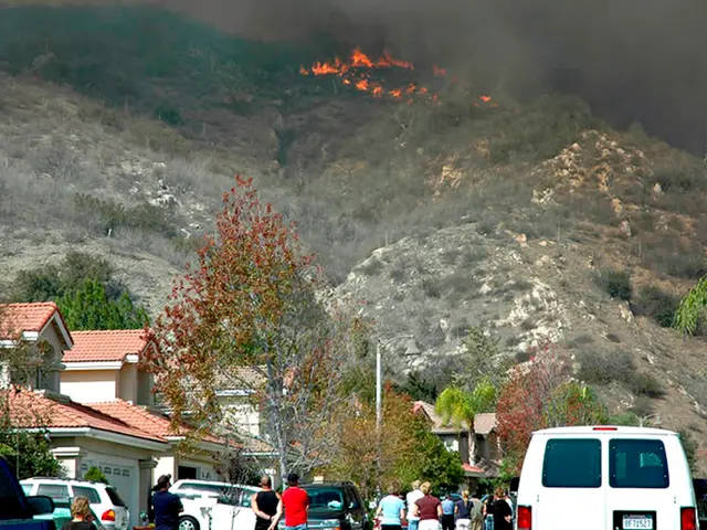 Firefighters from Andalusia successfully stop a rampant blaze from encroaching on residences...
