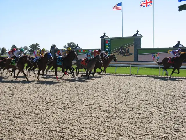 Triumphant emotional scene unfolds at the Iffezheim racetrack