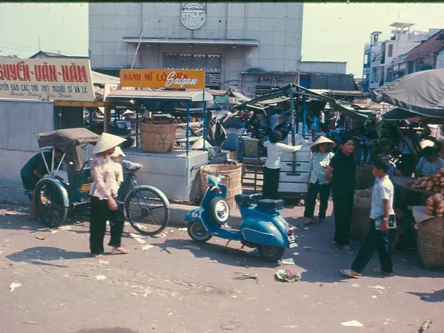 A busy street in Calcutta, India, underscores the impending worry of excessive population growth,...