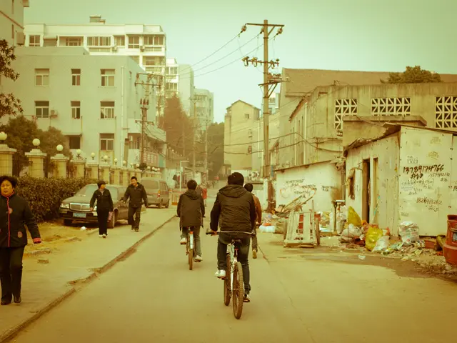 Cyclists heading to the Osborne bull, Torreblanca during a group ride
