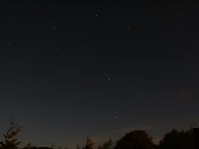 Stars shining brightly in the night sky, often perceived as shooting, hold a variety of...