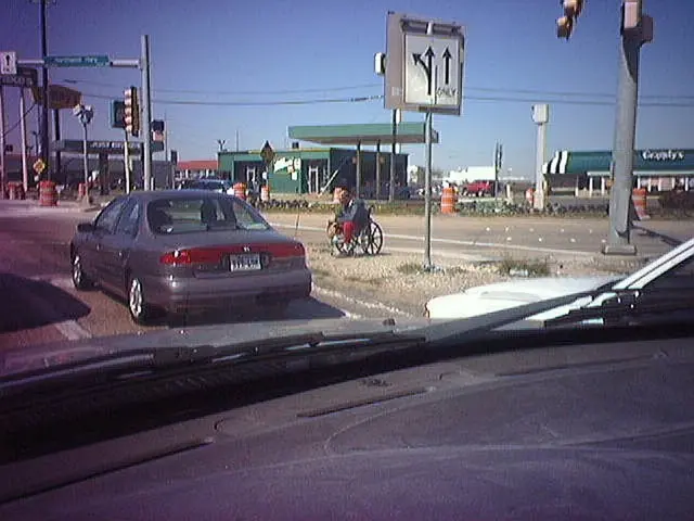 The suitable car dimension, particularly width, for optimal driving performance and safety.