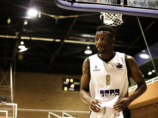 Elderly doctor, Dr. J, captured in extended video footage, performing a dunk