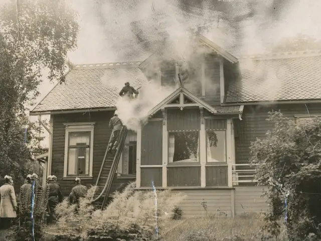 Fire's aftermath leaves dwelling unlivable; smoke detector highlighted as potential fire preventive...