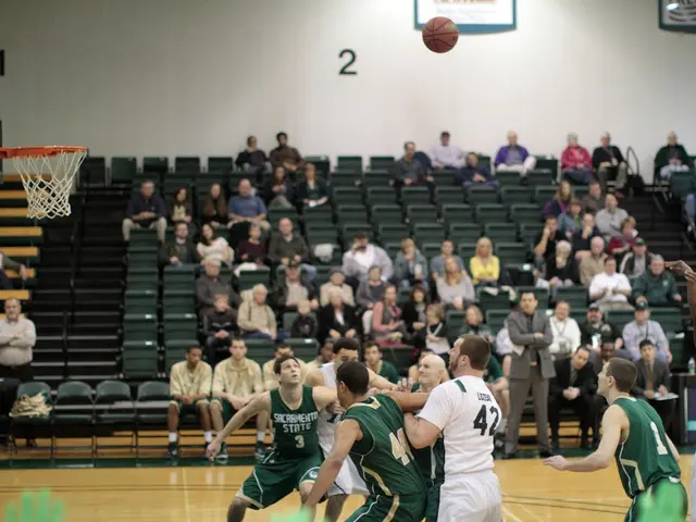 Athletes persist in the aftermath of a challenging match on the basketball court