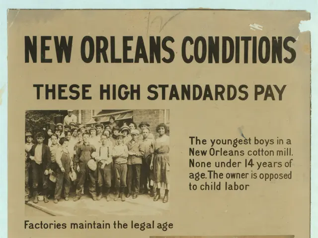 The image shows a poster with text and pictures of people, one of whom is riding a bicycle. The...