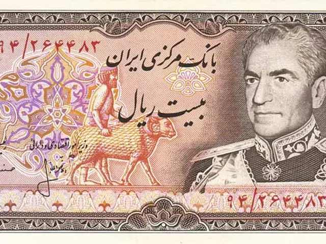 The image shows an old Pakistani banknote with a picture of a man in a military uniform on it. The...