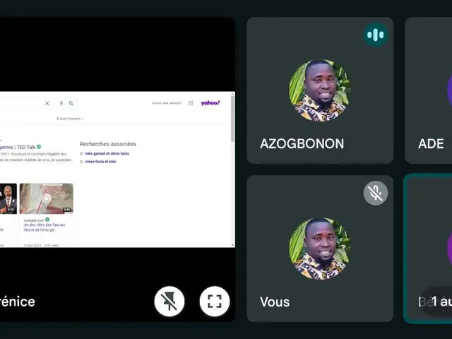 The image shows a screenshot of a website with a group of people on the left side of the screen. On...