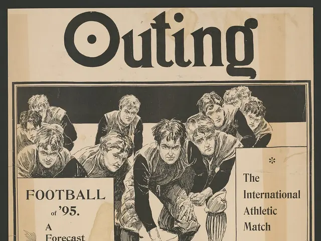 The image shows a poster with a black background featuring a group of people and text that reads...