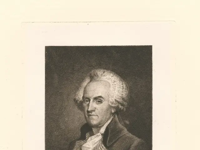 The image shows a black and white portrait of William Franklin, the Governor of New Jersey from...