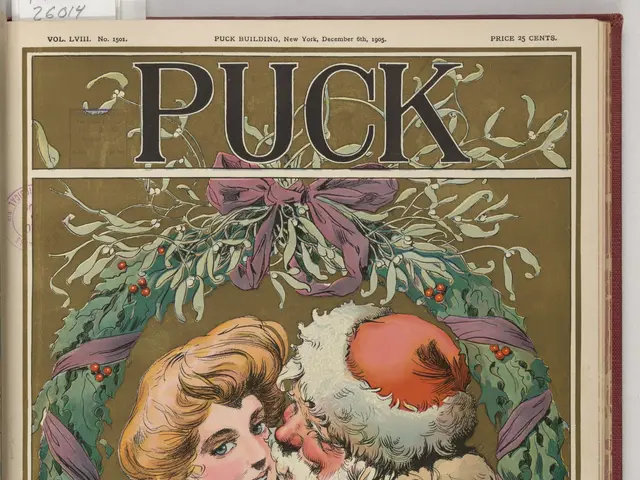 The image shows a book with a picture of Santa Claus and a woman on the cover. The book is titled...