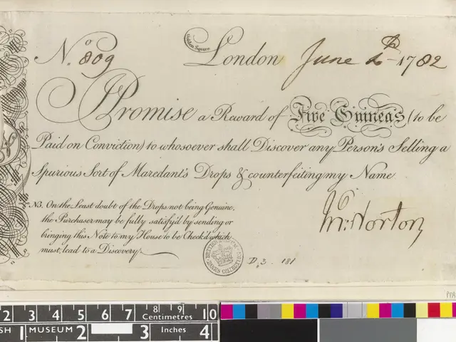 The image shows an old document with a black and white image of a man's handwriting on it, along...