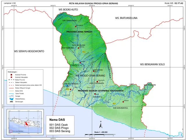 The image shows a topographic map of the region of Papua New Guinea, with text and numbers...