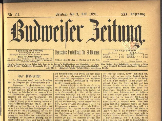 The image shows an old newspaper with the title "Budweiser Betting" printed on the front page. The...