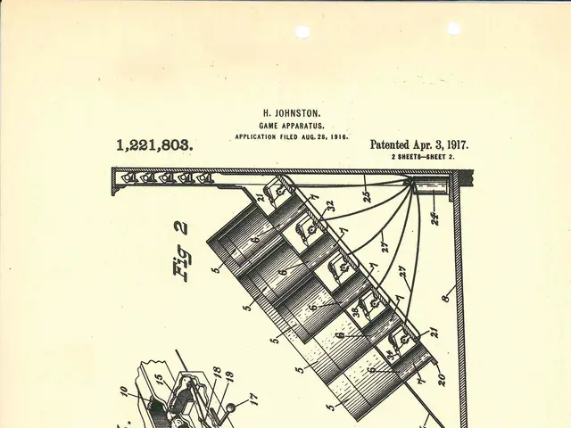 The image shows a page from a book with a drawing of a machine on it. The text on the page reads...