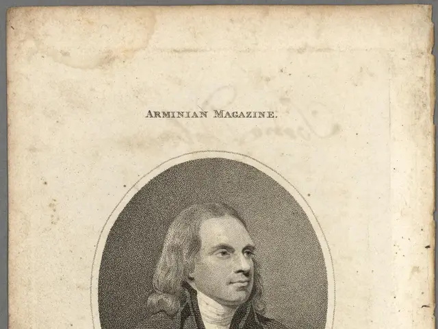 The image shows a portrait of Mr. Thomas Dobson, a preacher of the gospel, on a piece of paper with...