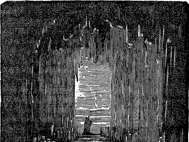 The image shows a black and white illustration of a tunnel with a light at the end. At the bottom...
