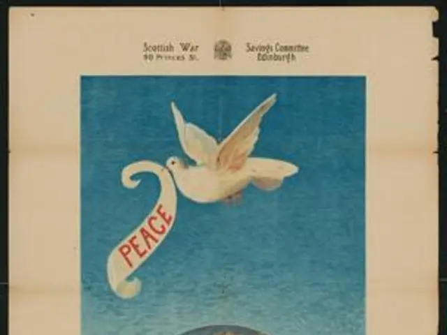 The image shows a poster with a picture of a bird and a globe, along with text that reads "The...