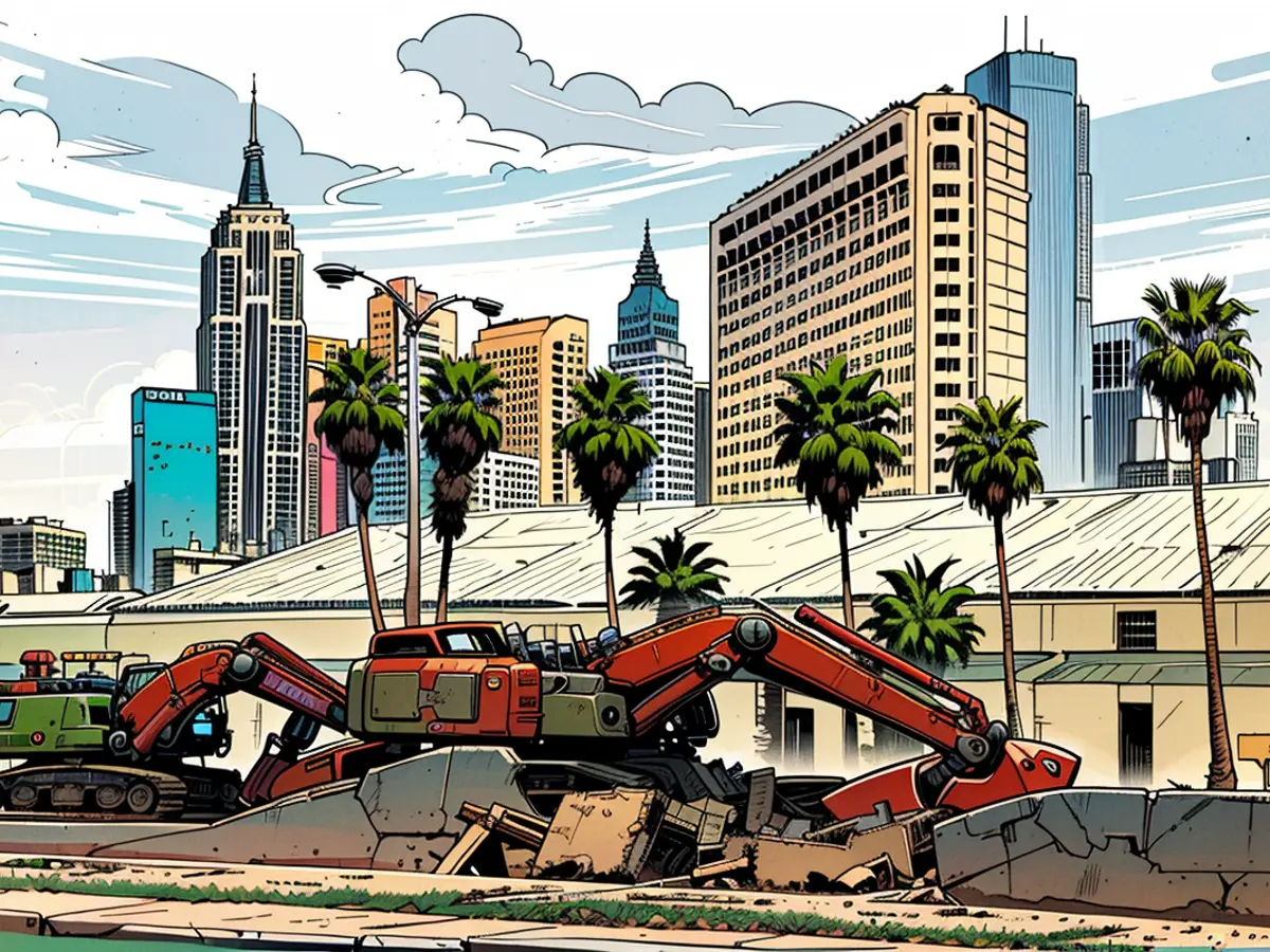 Tropicana's impending demolition sparks fears over Frontier Redux Excavators arrived at the site of the Tropical Garden Hotel in Las Vegas last month.