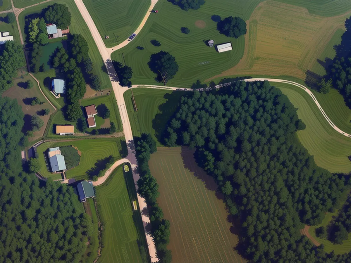 Residences can be spotted in Crescent, Nebraska. Homes are seen near Crescent, Nebraska.
