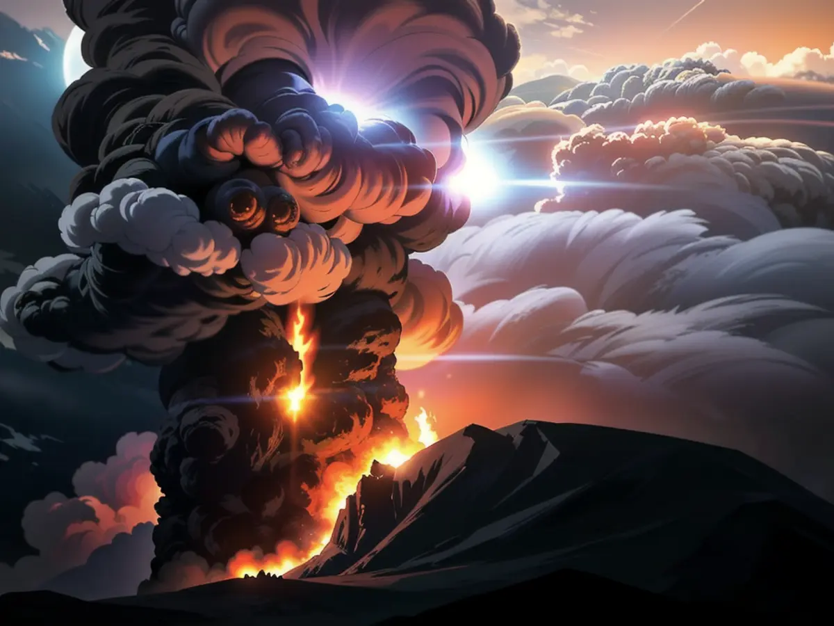 In a photograph released by the Center for Volcanology and Geological Hazard Mitigation on April 17, 2024, Mount Ruang can be seen erupting with hot lava and smoke from Sitaro, North Sulawesi. During the night of April 17, a volcano erupted repeatedly, prompting the evacuation of hundreds of individuals due to its expulsion of lava and a smoke column that reached over a mile into the sky. The Center for Volcanology and Geological Hazard Mitigation/AFP via Getty Images captured this image. This handout photograph taken and released by the Center for Volcanology and Geological Hazard Mitigation on April 17, 2024 shows Mount Ruang spewing hot lava and smoke as seen
from Sitaro, North Sulawesi. A volcano erupted several times in Indonesia's outermost region overnight on April 17, forcing hundreds of people to be evacuated after it spewed lava and a
column of smoke more than a mile into the sky. Center for Volcanology and Geological Hazard Mitigation/AFP via Getty Images