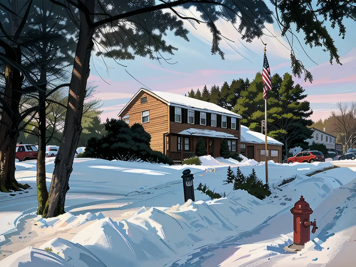 Police officer John O'Keefe's body discovered next to a fire hydrant near a house on Fairview Road, Canton, Massachusetts. The body of police officer John O'Keefe was found near the fire hydrant outside this home on Fairview Road in Canton, Massachusetts.
