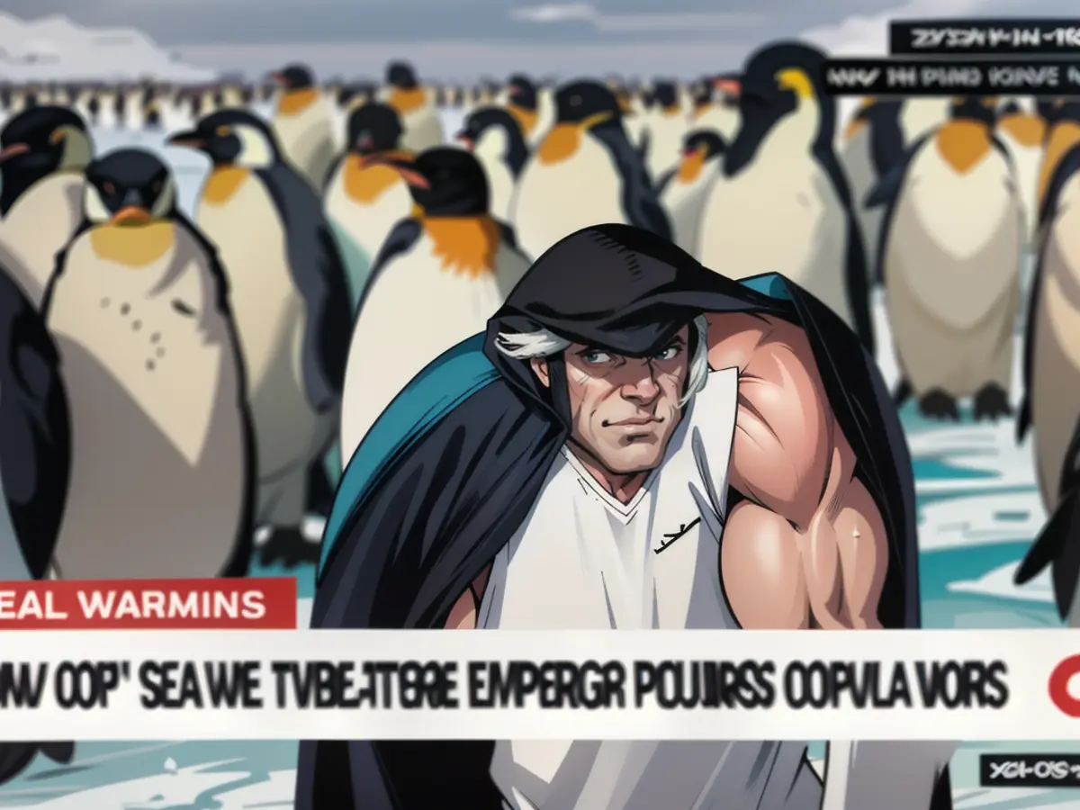 Insufficient sea ice in Antarctica endangers the lives of emperor penguins, Lynda Kinkade informs us, with a major contributing factor being global warming.