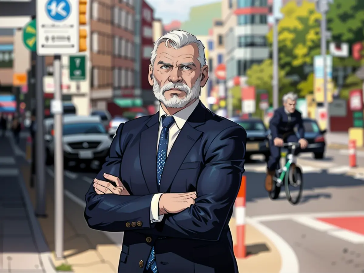 Uwe Lenhart (55), Germany's best-known traffic lawyer, considers the traffic routing in Frankfurt's Grüneburgweg to be life-threatening and punishable by law