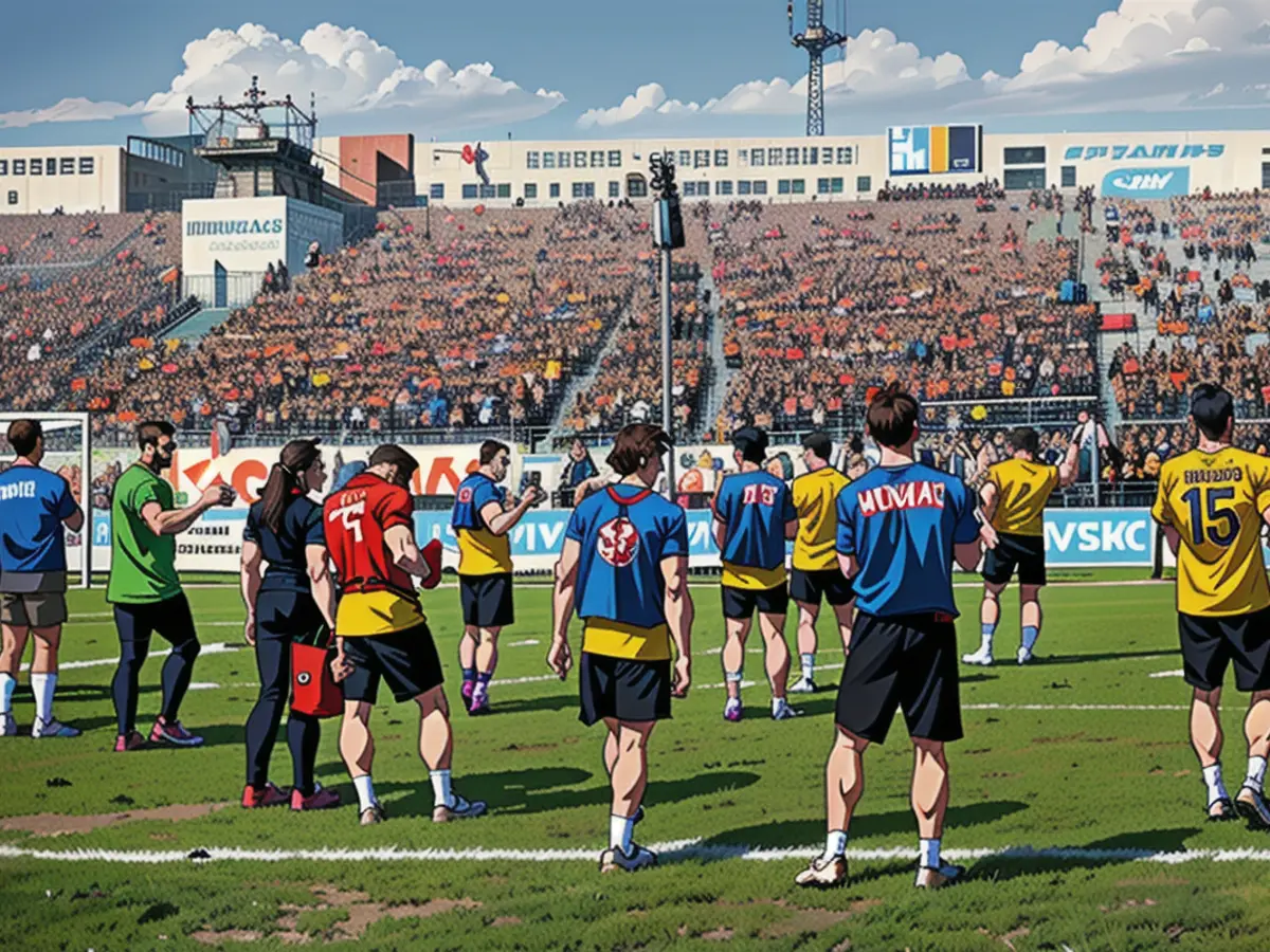 The Dynamos thanked their fans after the win. Almost 3000 came again