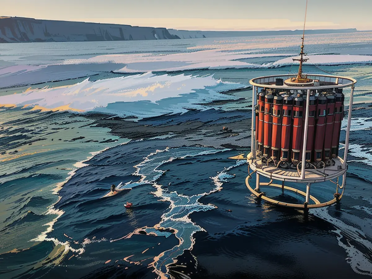 The researchers examined the sea water from the ship using these devices