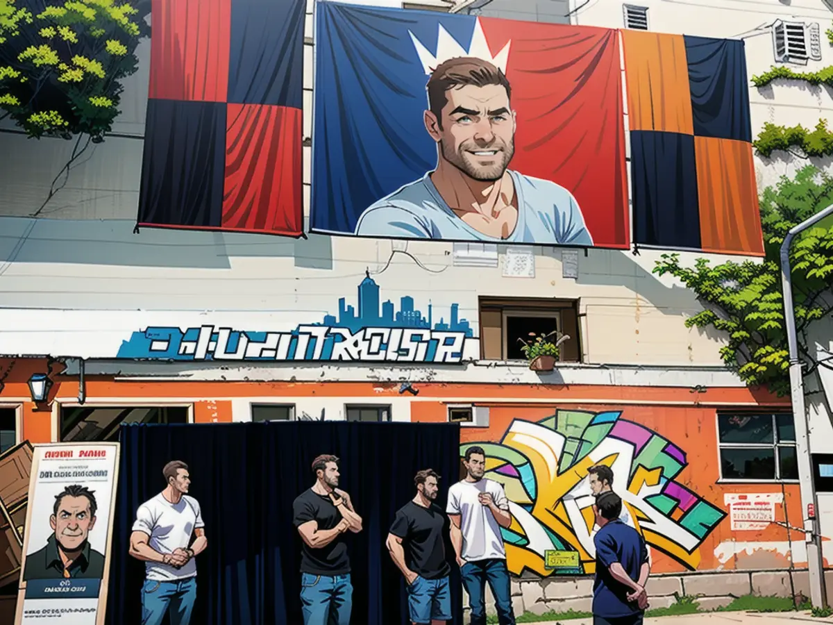 The Xabi Alonso Square is open! Present at the inauguration: former player Jens Novotny (2nd from left), head of the Bunker youth center Reiner Hilken (3rd from left) and Stefan Kiessling (4th from left)