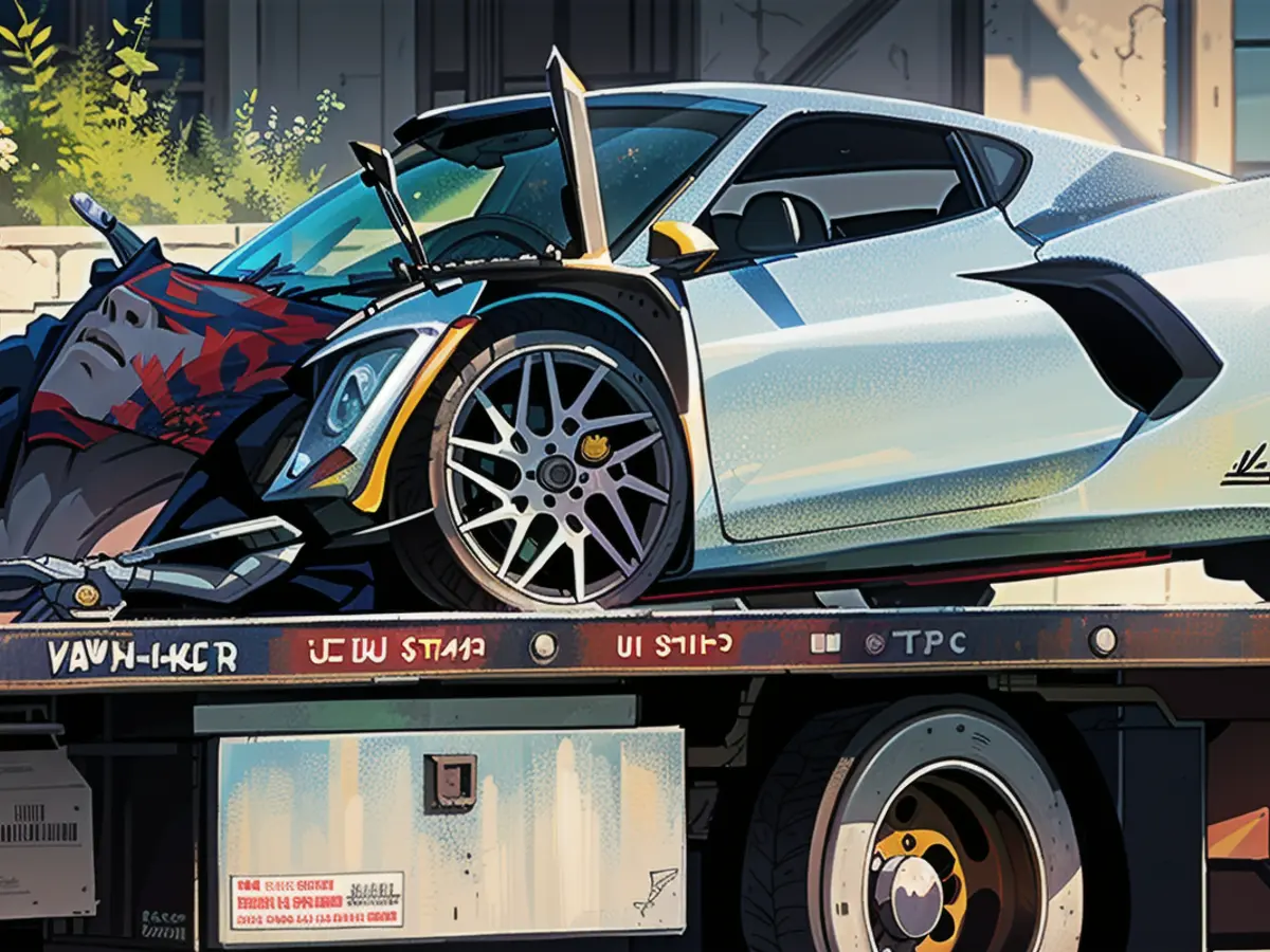 Henry Ruggs's car: a Corvette Henry Ruggs’ Corvette following a crash in Las Vegas, pictured above. A woman and her dog in a second vehicle died.