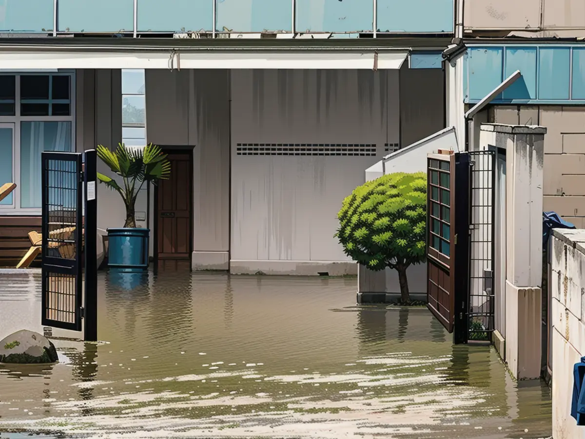 The water flowed into numerous apartments and cellars