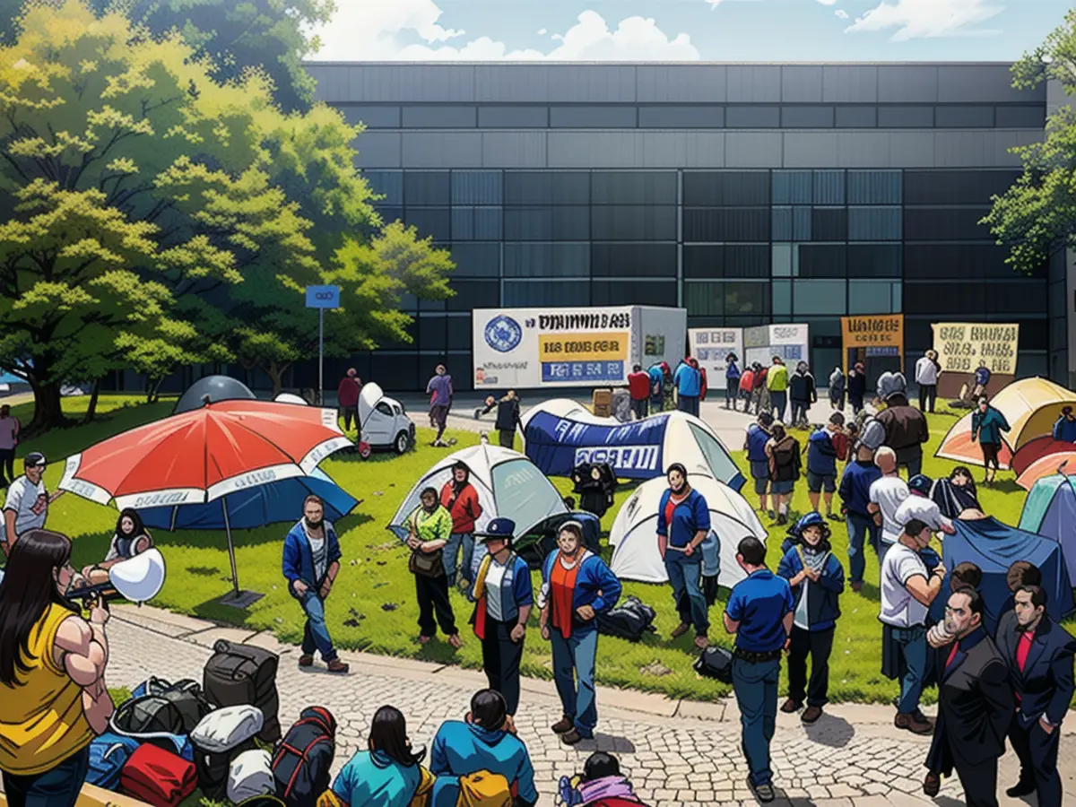 The police had to intervene during the occupation of the Free University (FU) in Berlin