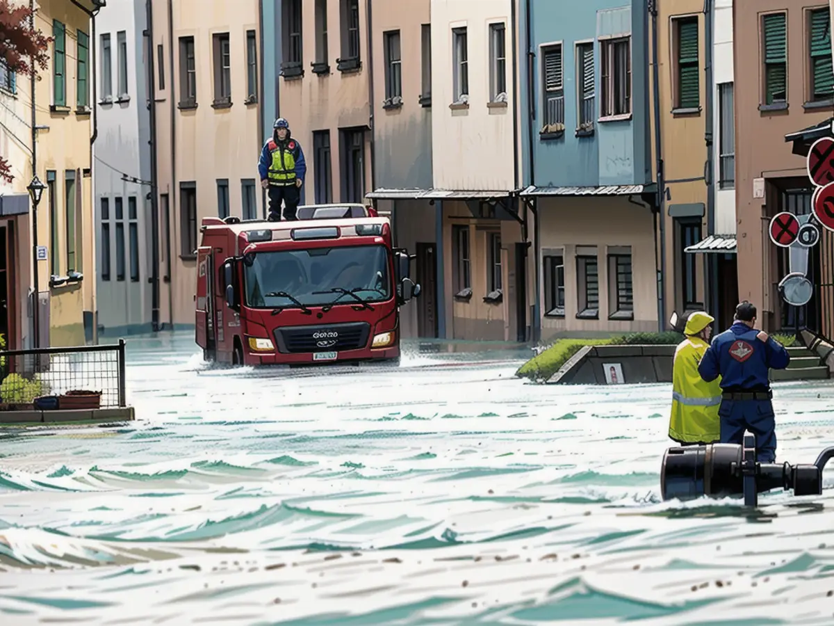 The water level rose suddenly on Friday afternoon in the Rußhütte district of Saarbrücken, the fire department rescued all the residents