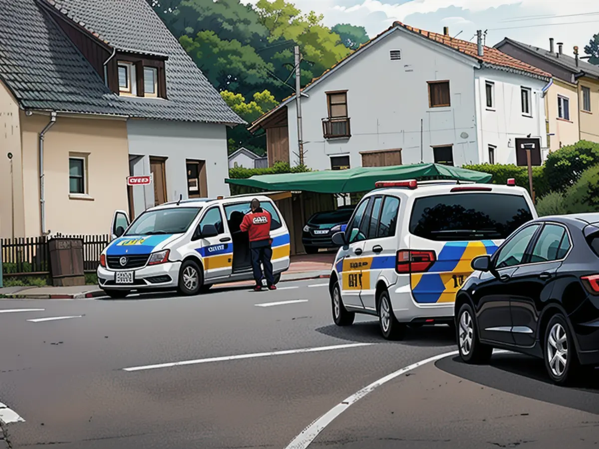 Numerous emergency services raced into the quiet residential area