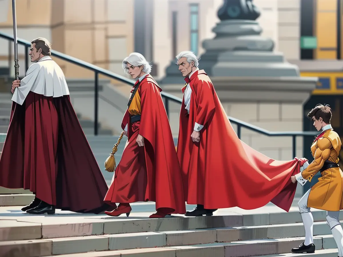 May 15: Rose's son Lord Oliver carries the train of King Charles on his way to St. Paul's Cathedral