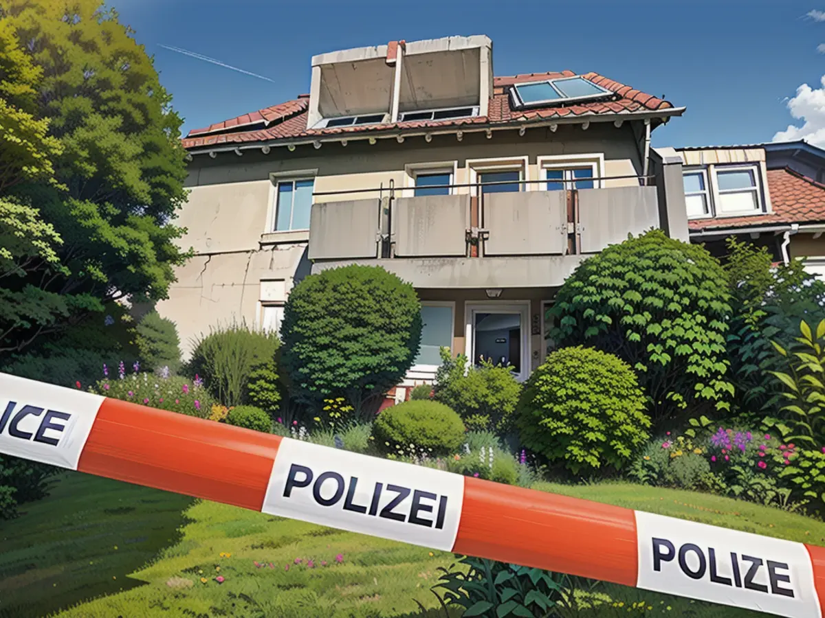 Peter G. was stabbed to death in his first floor apartment in Warburg. The police have cordoned off his terrace for the investigation