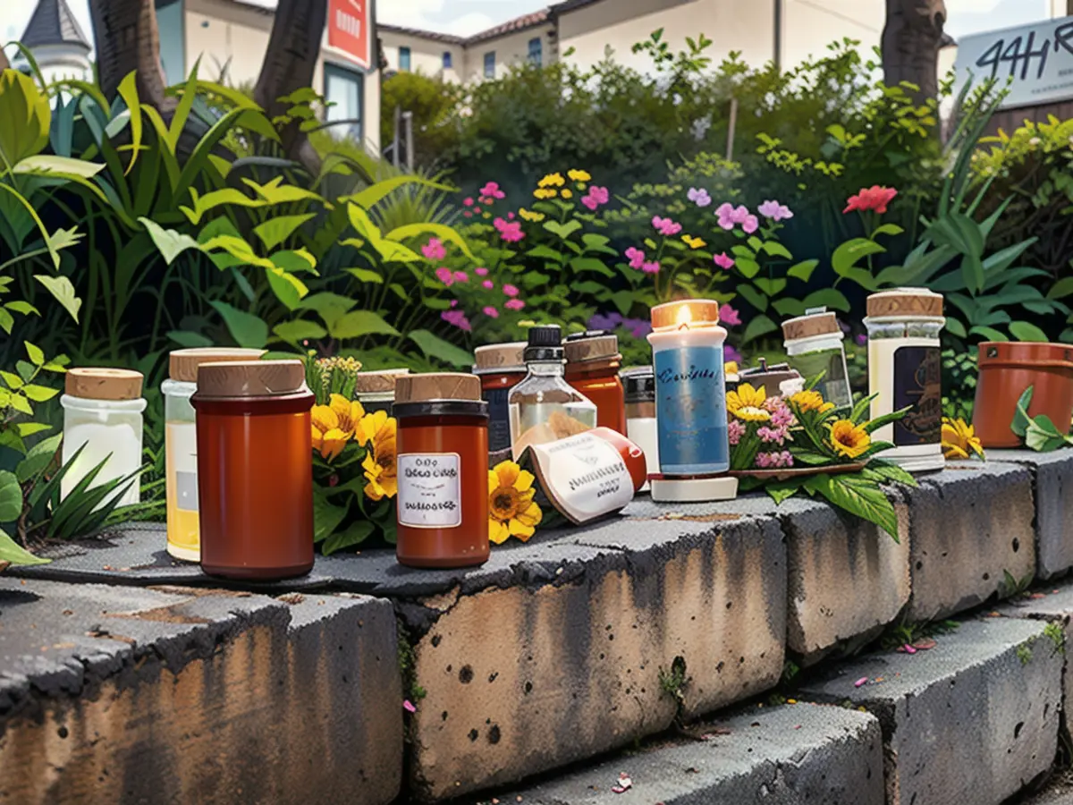 Candles, flowers and angels were brought by citizens of Immenstadt to the place where Martin H. stayed during the day