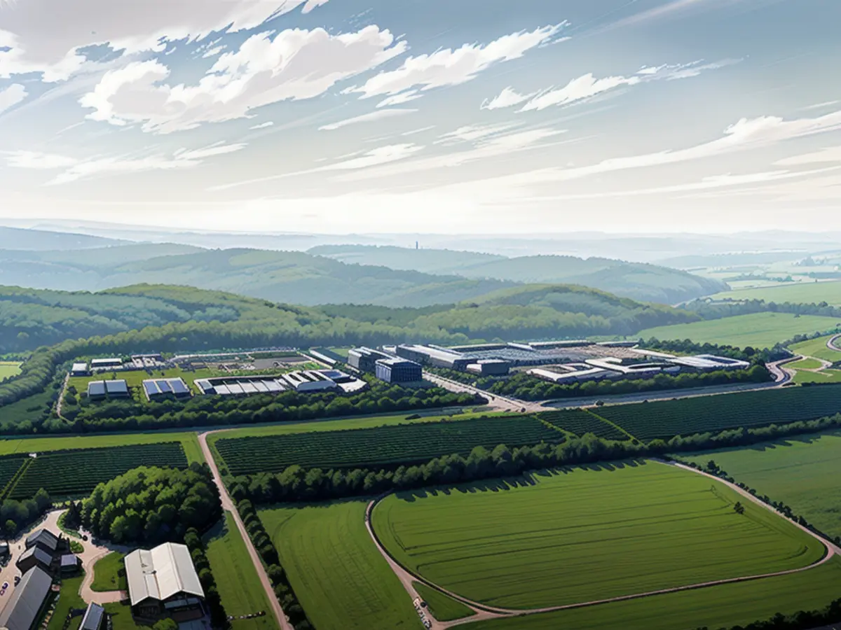 So far only a computer simulation: the planned SVolt factory on the Linslerfeld in Saarland