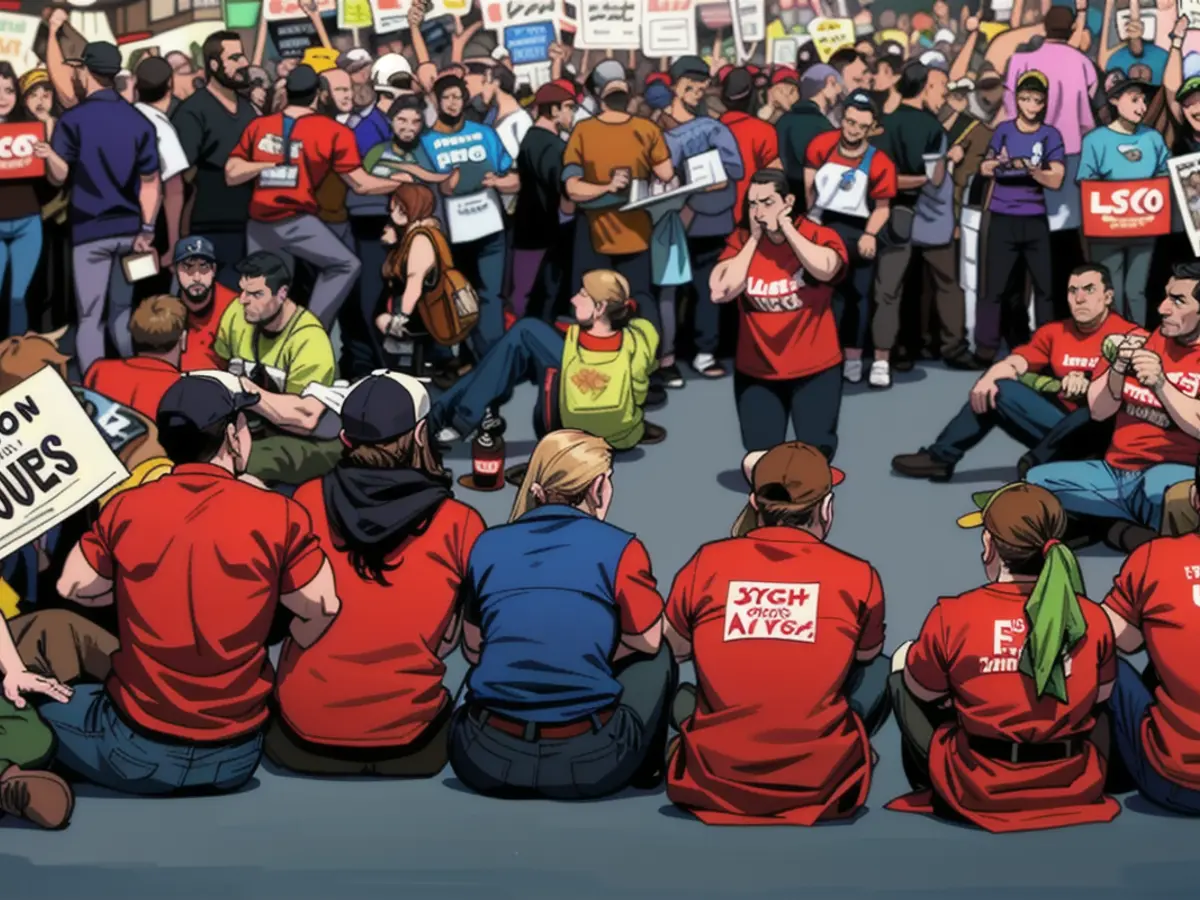 Culinary Union members hold a sit-in on the Las Vegas Strip. Culinary Union members sit down on the Las Vegas Strip to block traffic shortly before being arrested.