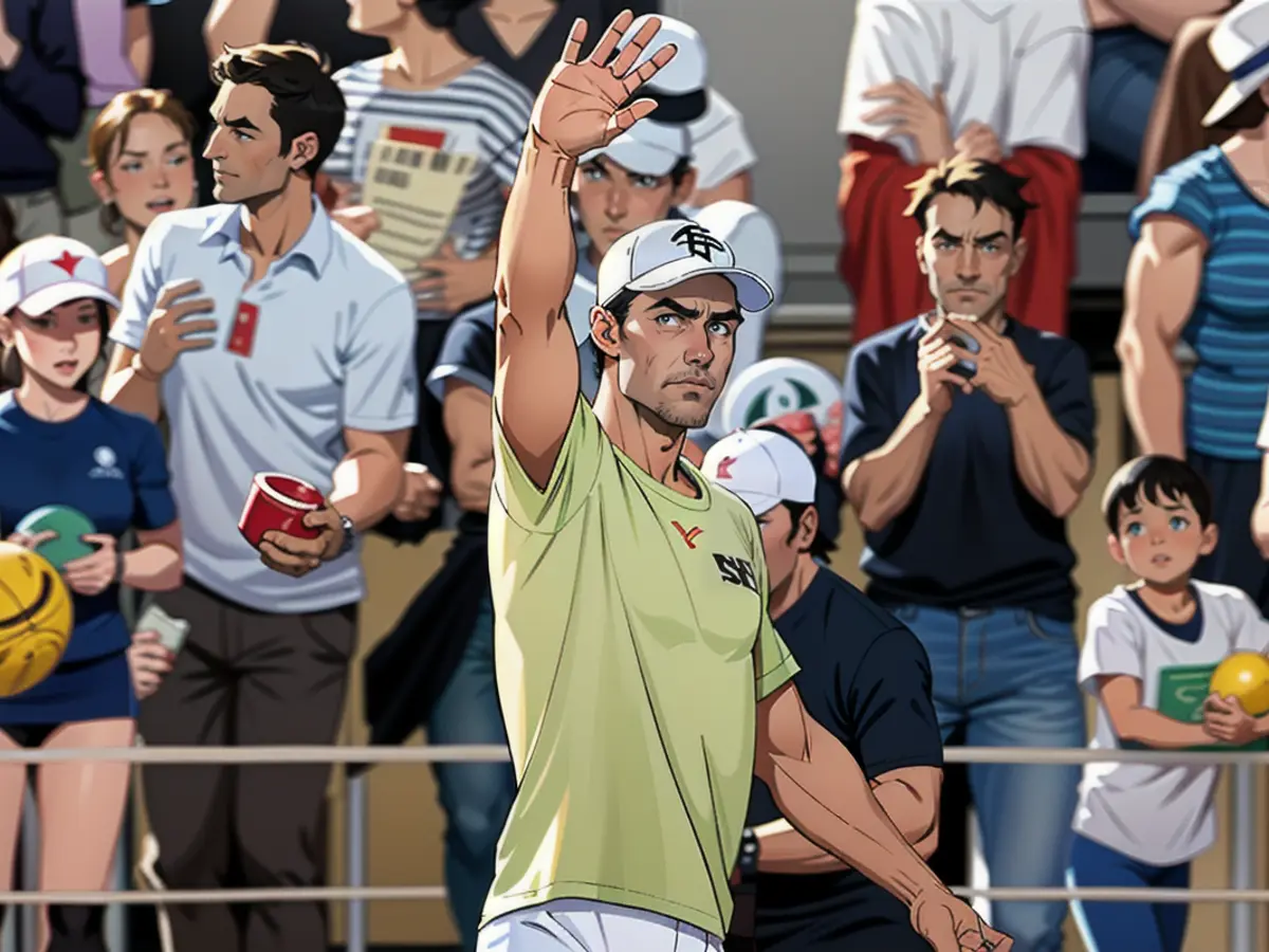 Rafael Nadal beim Training in Paris am Sonnabend. Der Superstar ist beliebt wie eh und je