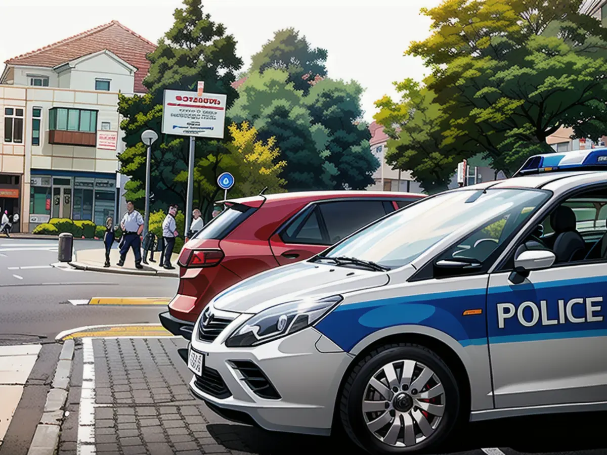 Die Polizei ist auch am Montag an der Klinik, die Lage hat sich aber beruhigt